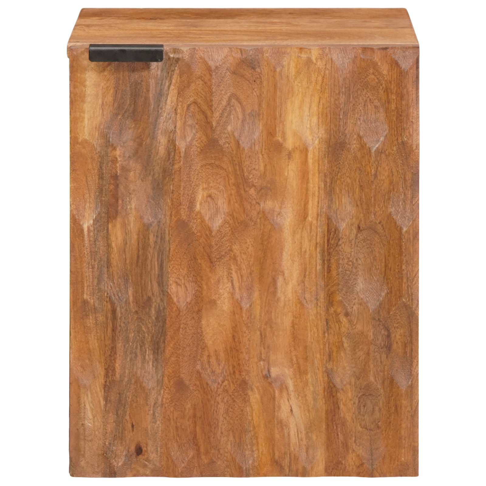vidaXL Bathroom Hanging Cabinet Brown 38 x 33 x 48 cm Solid Mango Wood 3