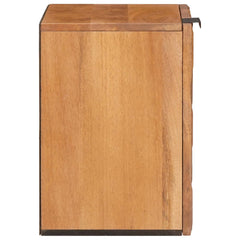 vidaXL Bathroom Hanging Cabinet Brown 38 x 33 x 48 cm Solid Mango Wood 4