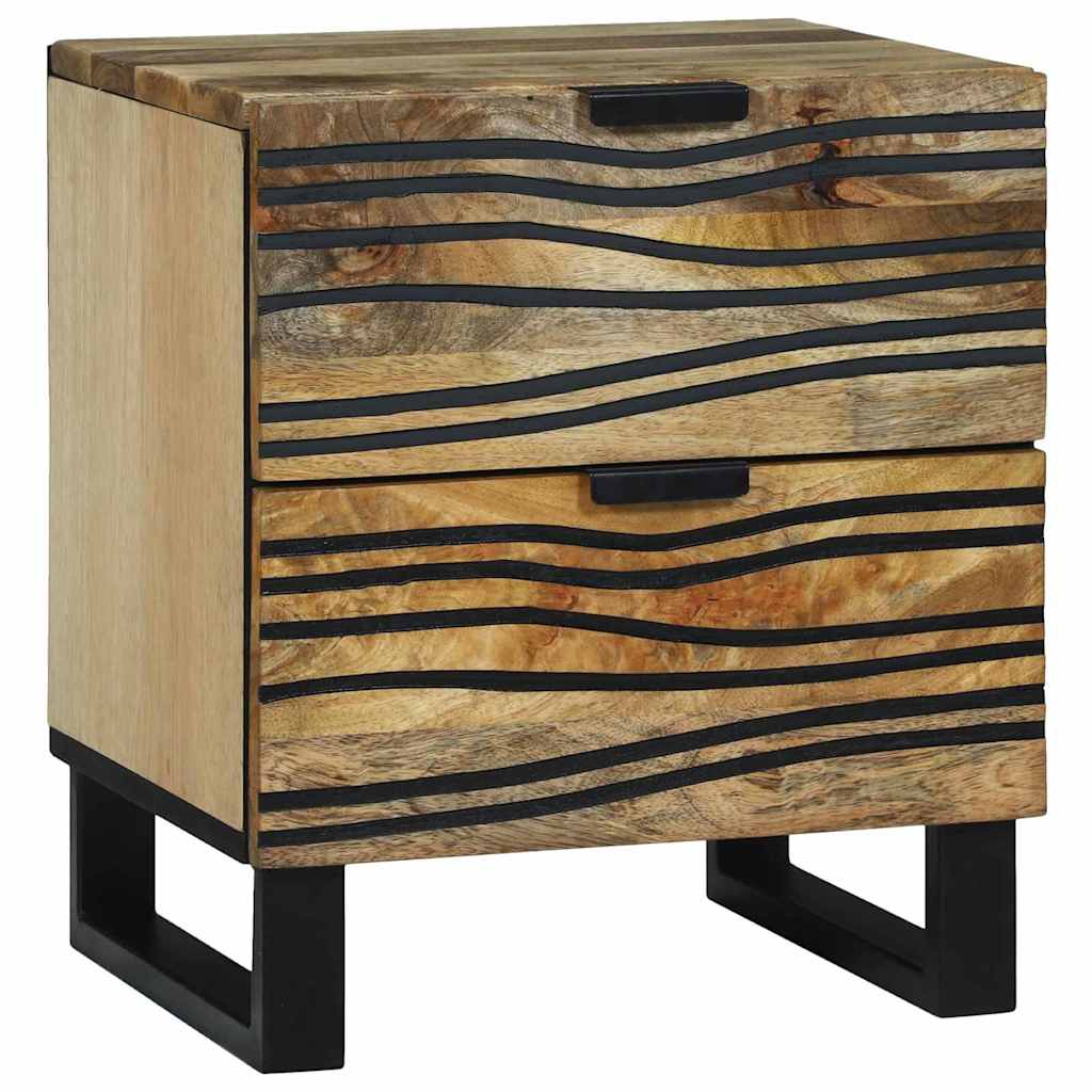 vidaXL Bedside Cabinet 2 pcs Natural 40 x 33 x 46 cm Engineered Wood 2