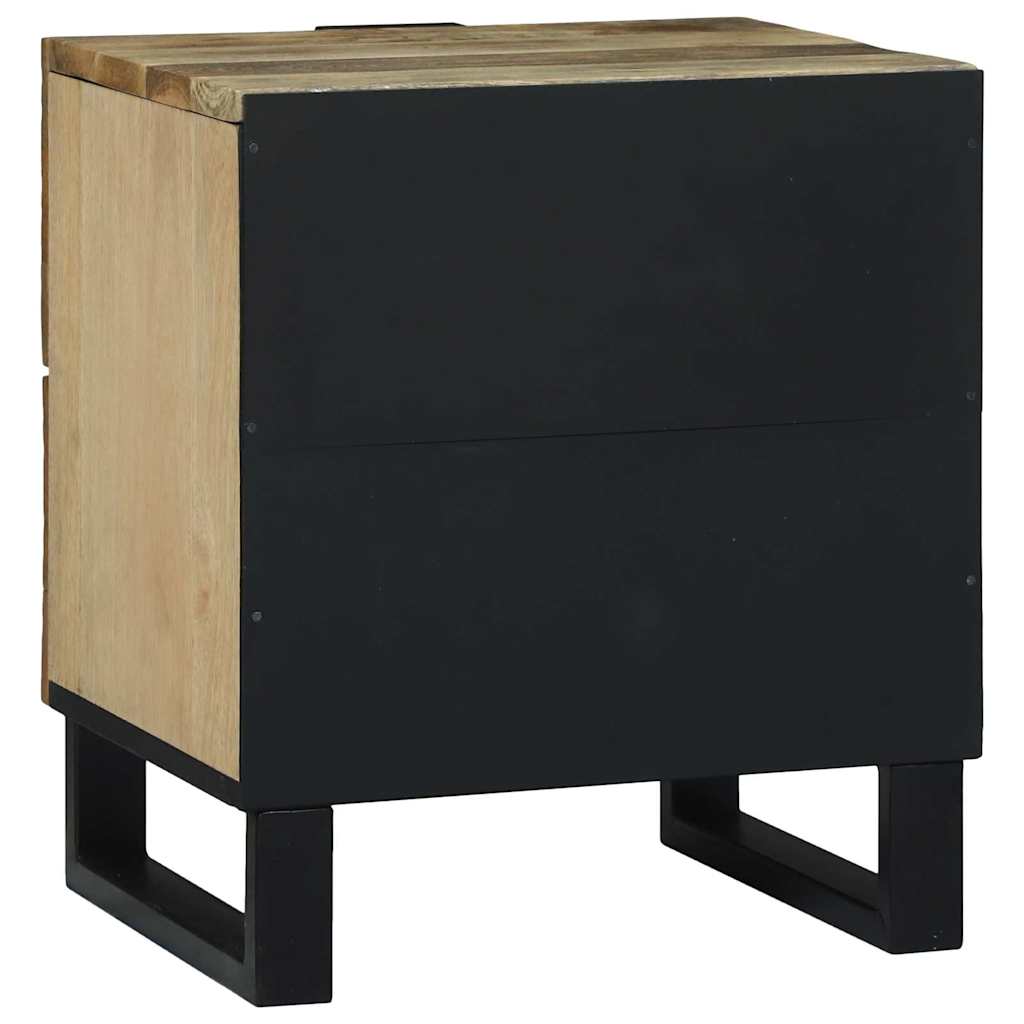 vidaXL Bedside Cabinet 2 pcs Natural 40 x 33 x 46 cm Engineered Wood 6