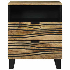 vidaXL Bedside Cabinet Natural 50 x 33 x 62 cm Engineered Wood 3