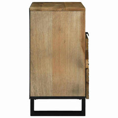 vidaXL Bedside Cabinet Natural 50 x 33 x 62 cm Engineered Wood 4