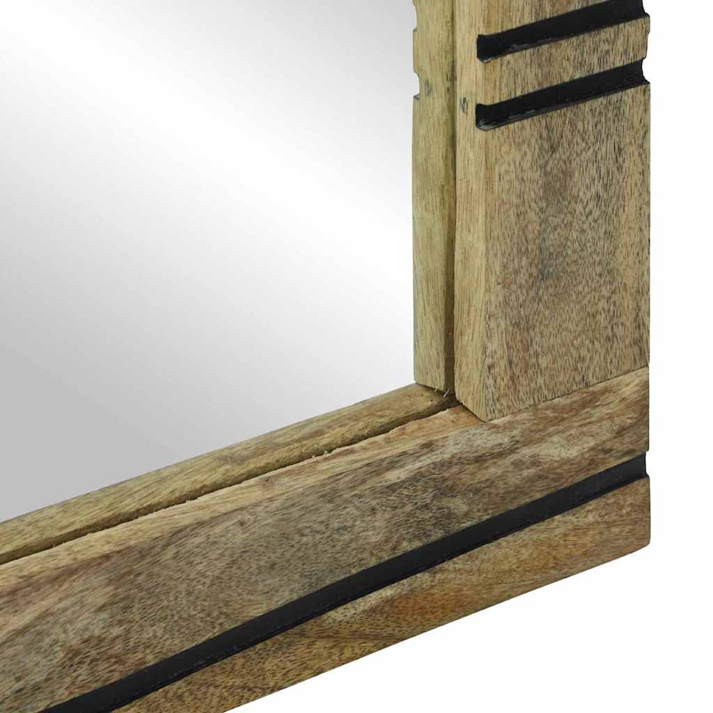 vidaXL Bathroom Mirror Natural 50 x 2.5 x 70 cm Rectangular 5