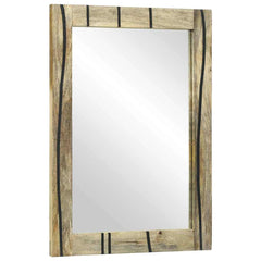 vidaXL Bathroom Mirror Natural 50 x 2.5 x 70 cm Rectangular 1