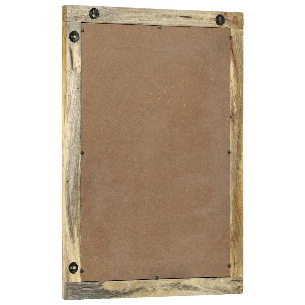 vidaXL Bathroom Mirror Natural 50 x 2.5 x 70 cm Rectangular 3