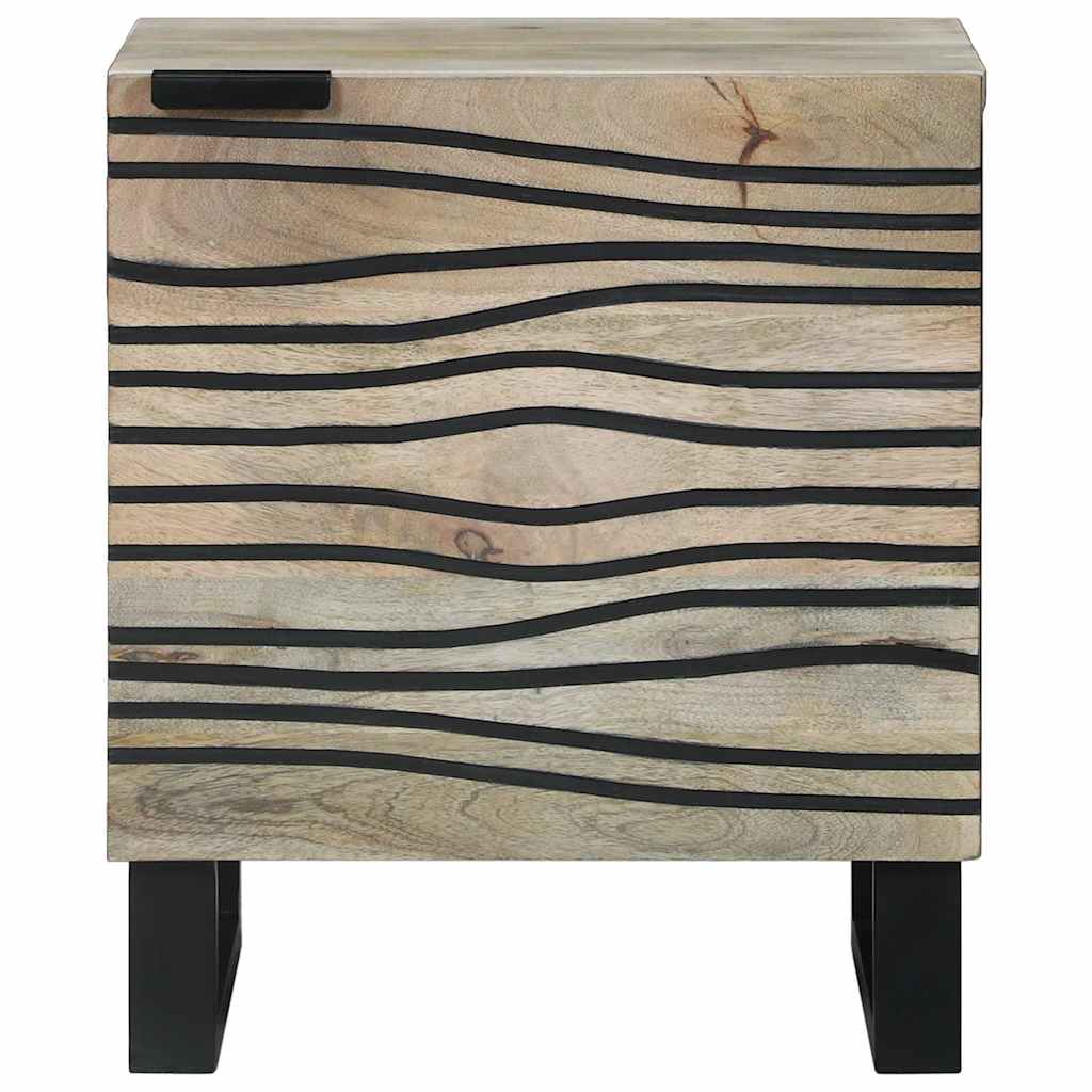 vidaXL Bedside Cabinet White 40 x 33 x 46 cm Engineered Wood 3