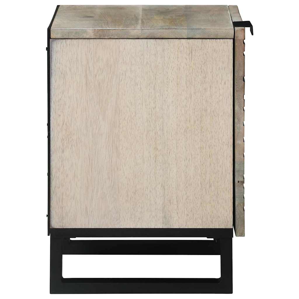 vidaXL Bedside Cabinet White 40 x 33 x 46 cm Engineered Wood 4