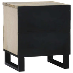 vidaXL Bedside Cabinet White 40 x 33 x 46 cm Engineered Wood 5
