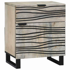 vidaXL Bedside Cabinet White 50 x 33 x 60 cm Engineered Wood 1