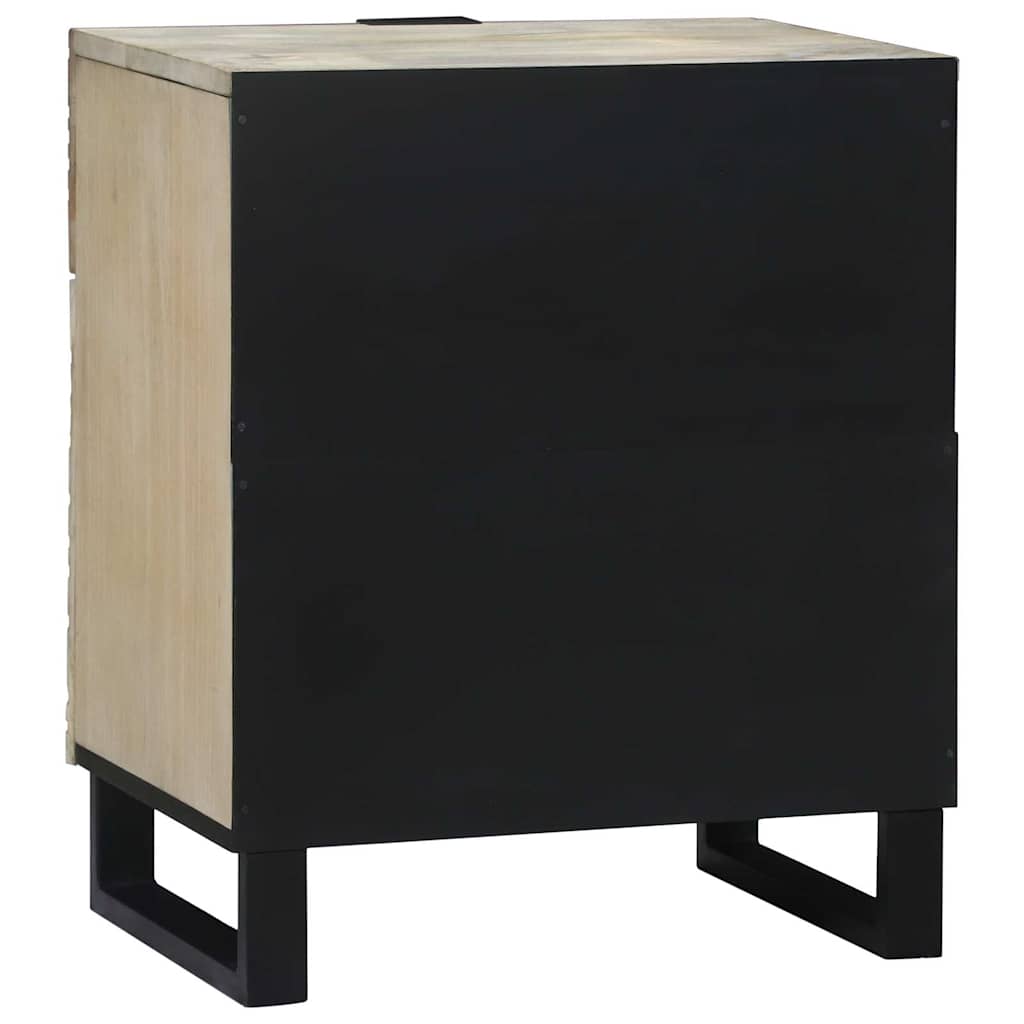 vidaXL Bedside Cabinet White 50 x 33 x 60 cm Engineered Wood 5