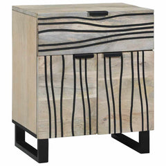 vidaXL Bedside Cabinet White 50 x 33 x 60 cm Engineered Wood 1