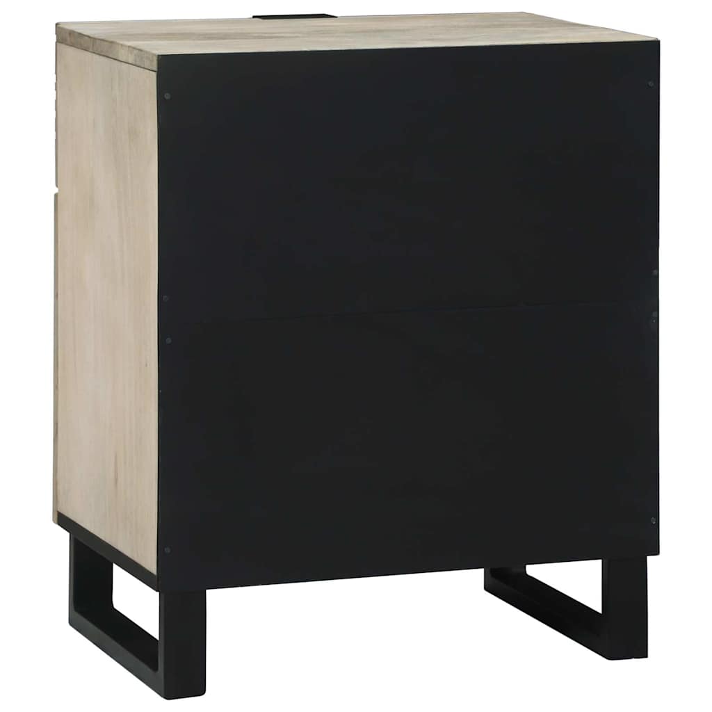 vidaXL Bedside Cabinet White 50 x 33 x 60 cm Engineered Wood 5