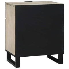 vidaXL Bedside Cabinet White 50 x 33 x 60 cm Engineered Wood 5