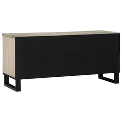 vidaXL TV Cabinet 100 x 33 x 46 cm White Engineered Wood 5