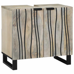 vidaXL Bathroom Sink Cabinet White 62 x 33 x 58 cm Engineered Wood 2