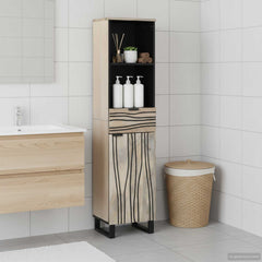 Bathroom Cabinet 38 x 33 x 160 cm Engineered Wood White