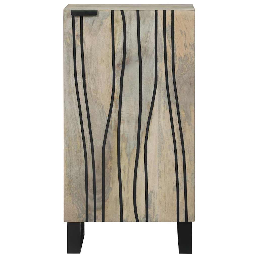 vidaXL Sideboard White 40 x 33 x 75 cm Solid mango wood 3