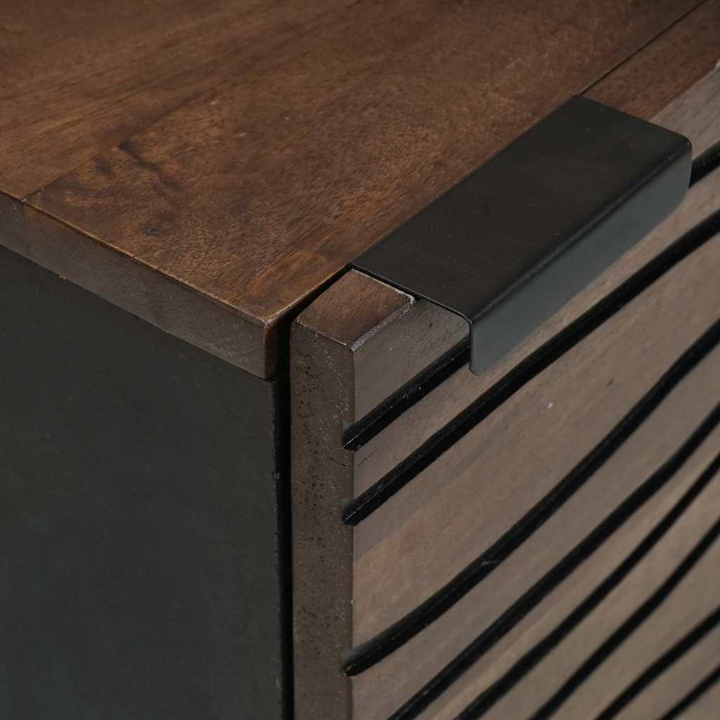 vidaXL Bedside Cabinet Walnut 40 x 33 x 46 cm Engineered Wood 6
