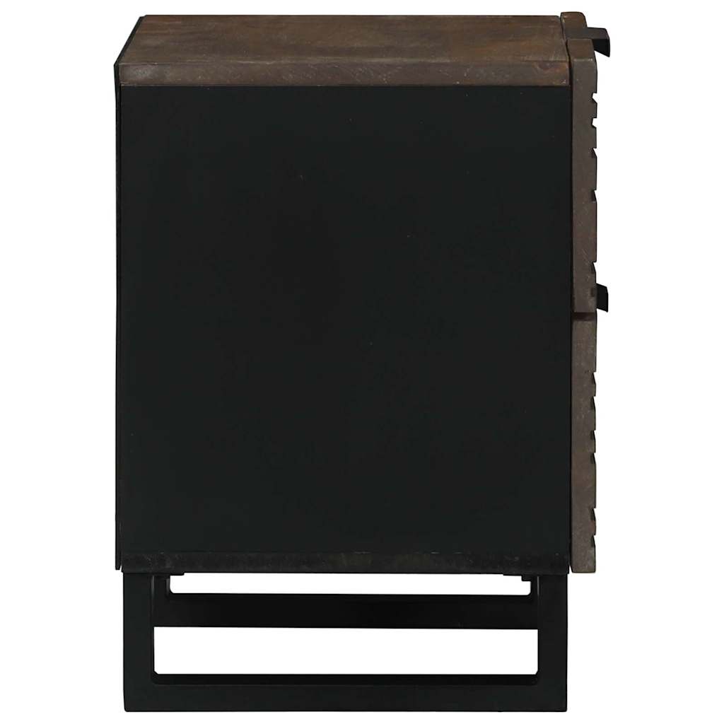 vidaXL Bedside Cabinet 2 pcs Walnut 40 x 33 x 46 cm Engineered Wood 6