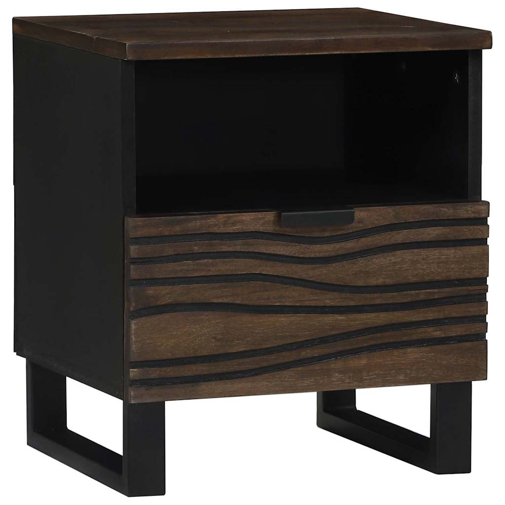 vidaXL Bedside Cabinet Walnut 40 x 33 x 46 cm Engineered Wood 1