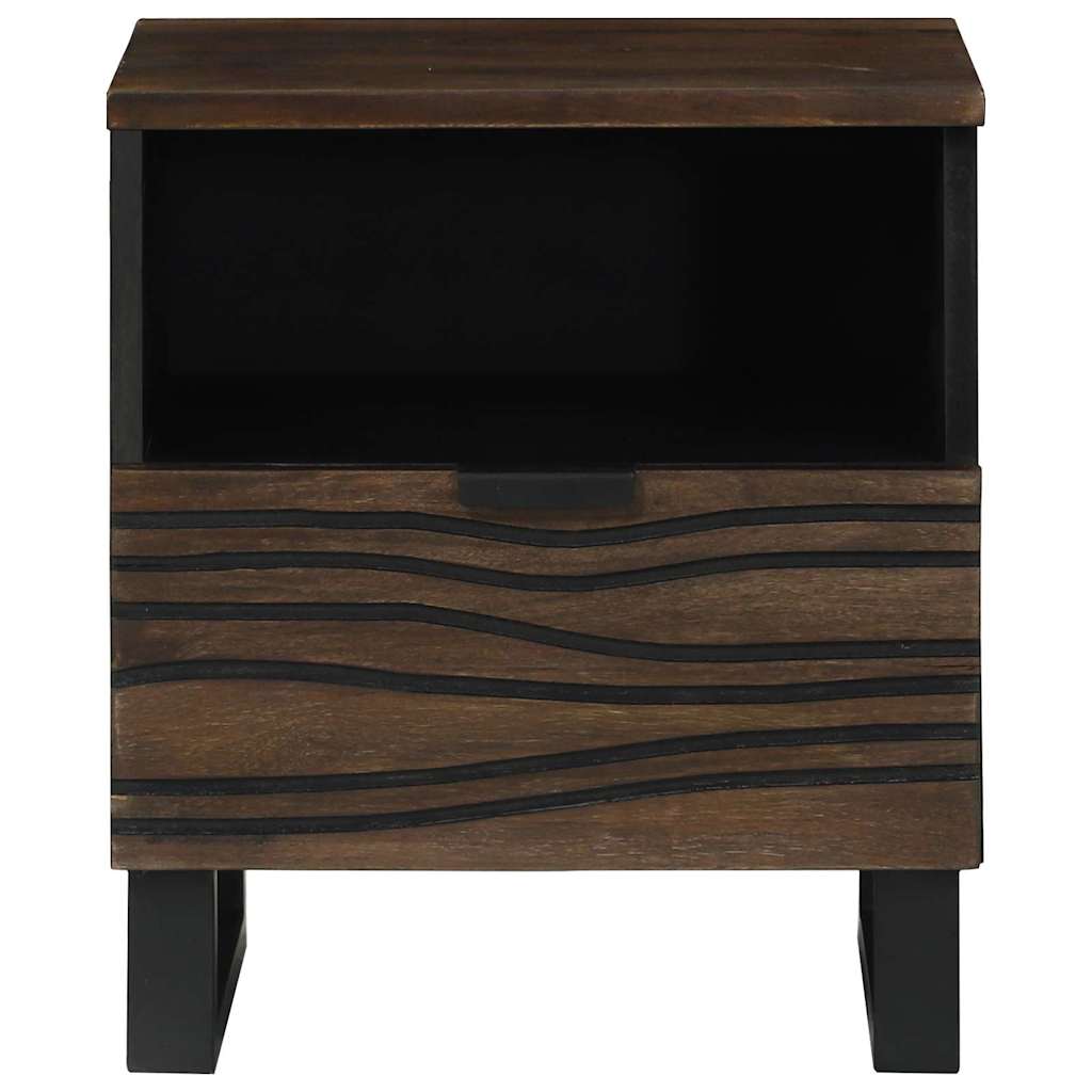 vidaXL Bedside Cabinet Walnut 40 x 33 x 46 cm Engineered Wood 3