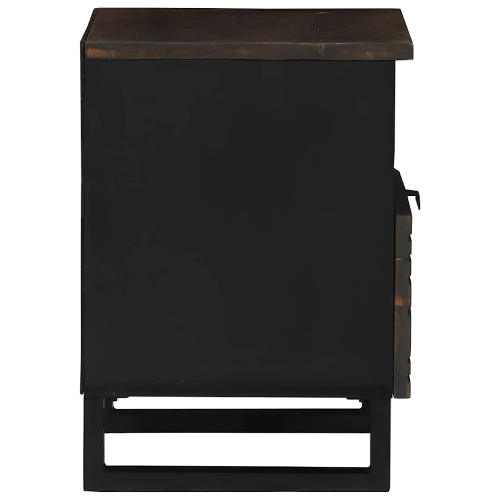 vidaXL Bedside Cabinet Walnut 40 x 33 x 46 cm Engineered Wood 4