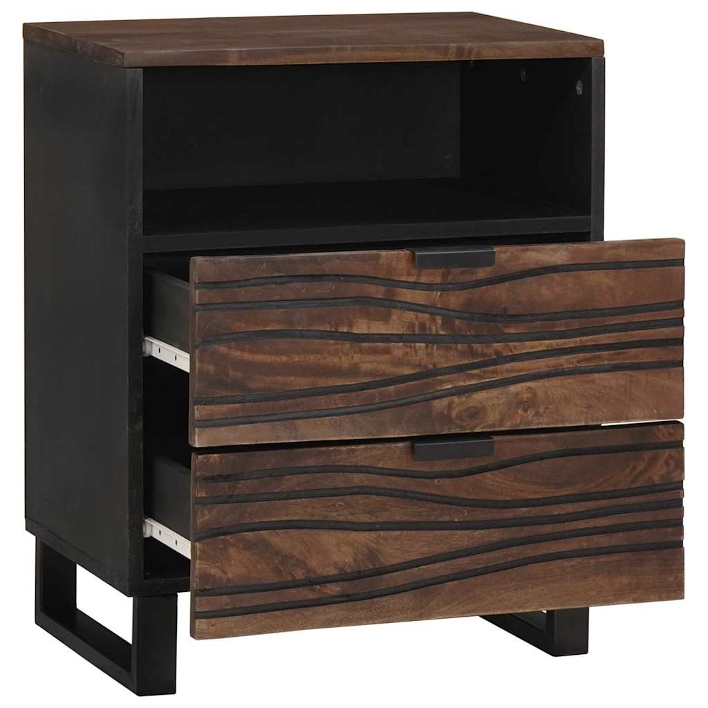 vidaXL Bedside Cabinet Walnut 50 x 33 x 62 cm Engineered Wood 2