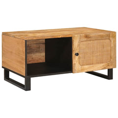 vidaXL Coffee Table Natural 80 x 50 x 40 cm Solid Mango Wood 1
