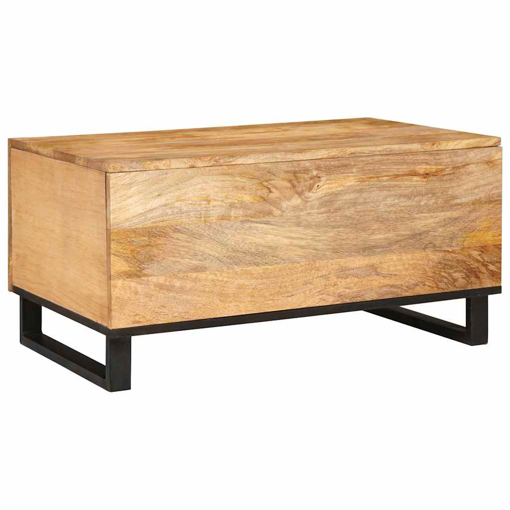 vidaXL Coffee Table Natural 80 x 50 x 40 cm Solid Mango Wood 5