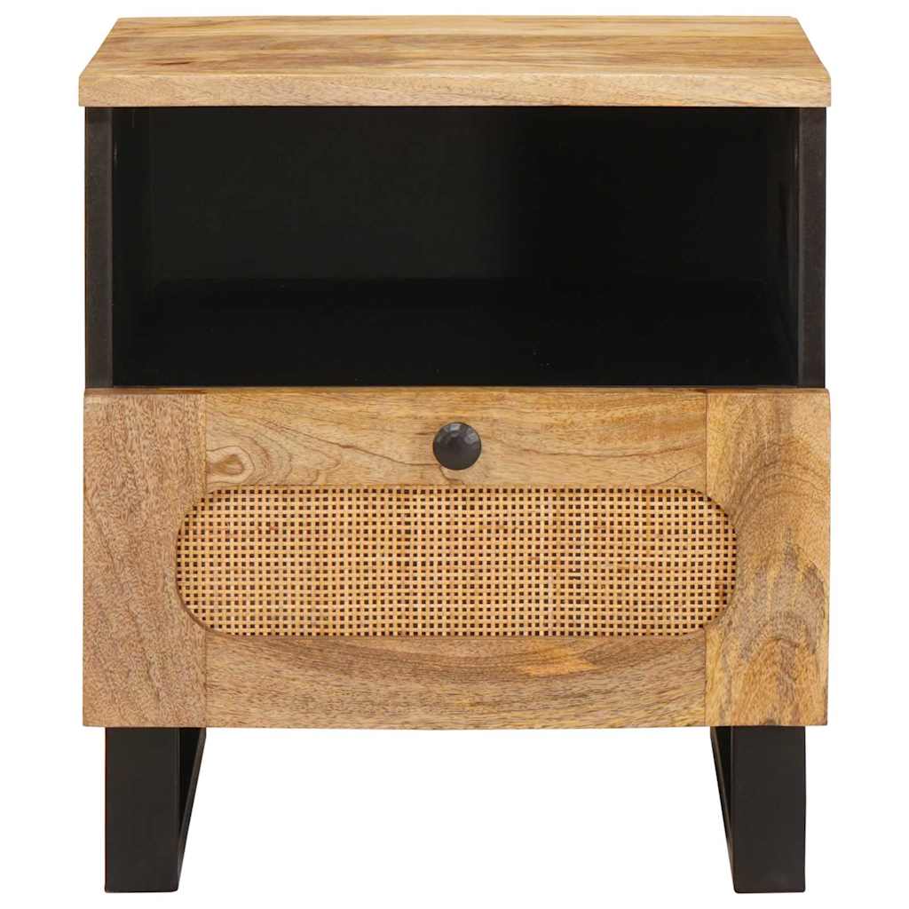 vidaXL Bedside Cabinet Natural 40 x 33 x 46 cm Solid Mango Wood 3