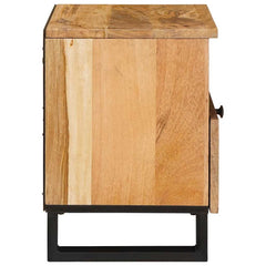 vidaXL Bedside Cabinet Natural 40 x 33 x 46 cm Solid Mango Wood 4