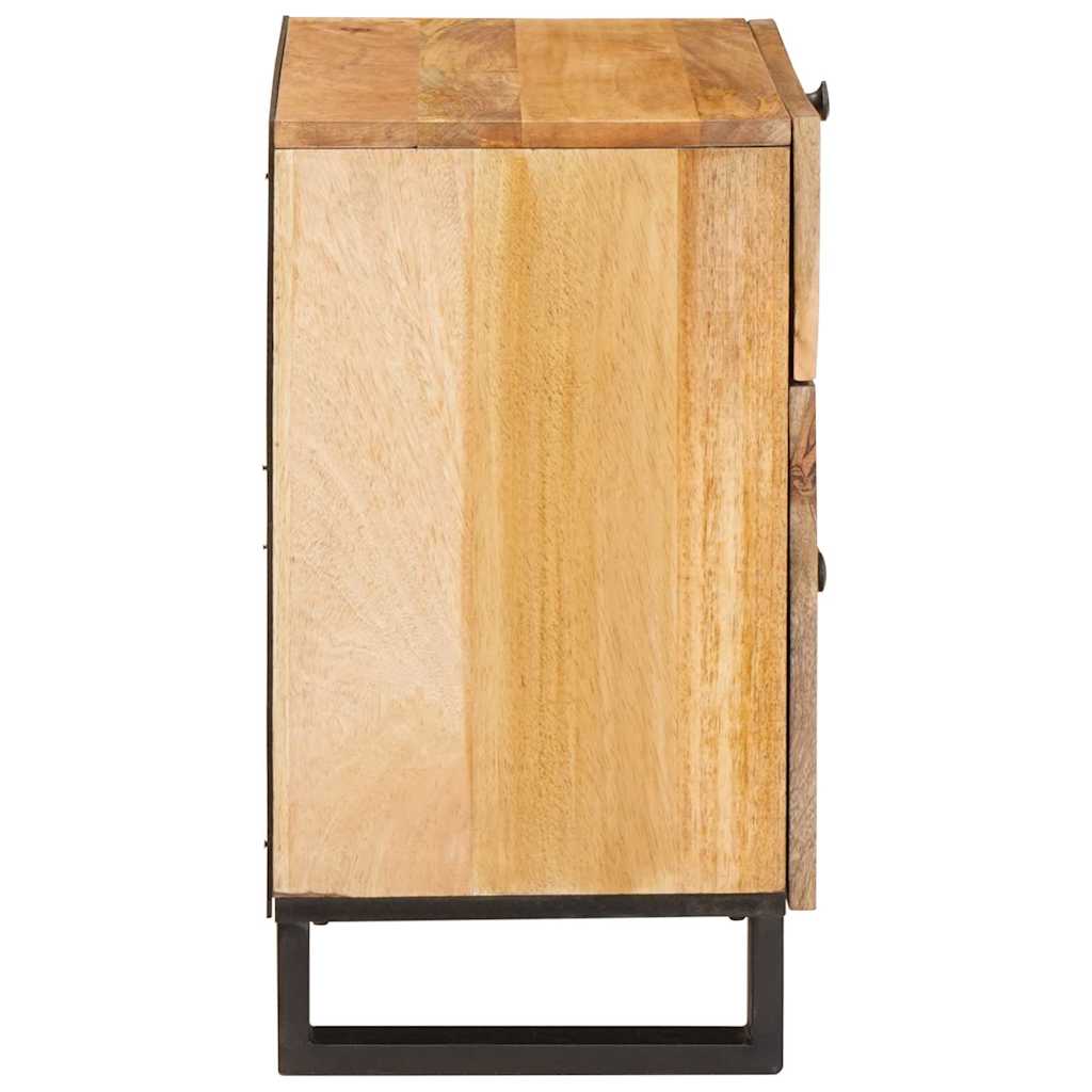 vidaXL Bedside Cabinet Natural 50 x 33 x 60 cm Solid Mango Wood 4