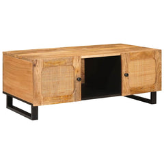 vidaXL Coffee Table Artisan Oak 100 x 54 x 40 cm Solid Mango Wood 1