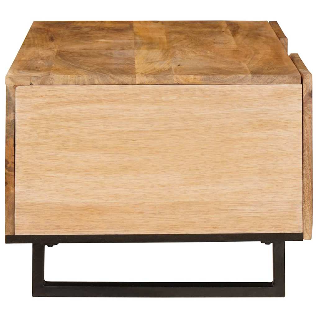 vidaXL Coffee Table Artisan Oak 100 x 54 x 40 cm Solid Mango Wood 4