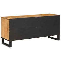 vidaXL TV Cabinet with Drawer Brown 100 x 33 x 46 cm Solid Mango Wood 5
