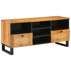 vidaXL TV Cabinet with Drawer Brown 100 x 33 x 46 cm Solid Mango Wood 1