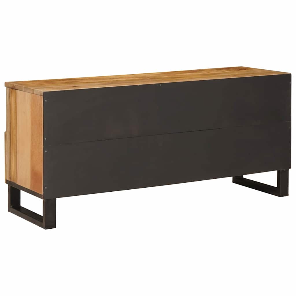 vidaXL TV Cabinet with Drawer Brown 100 x 33 x 46 cm Solid Mango Wood 5