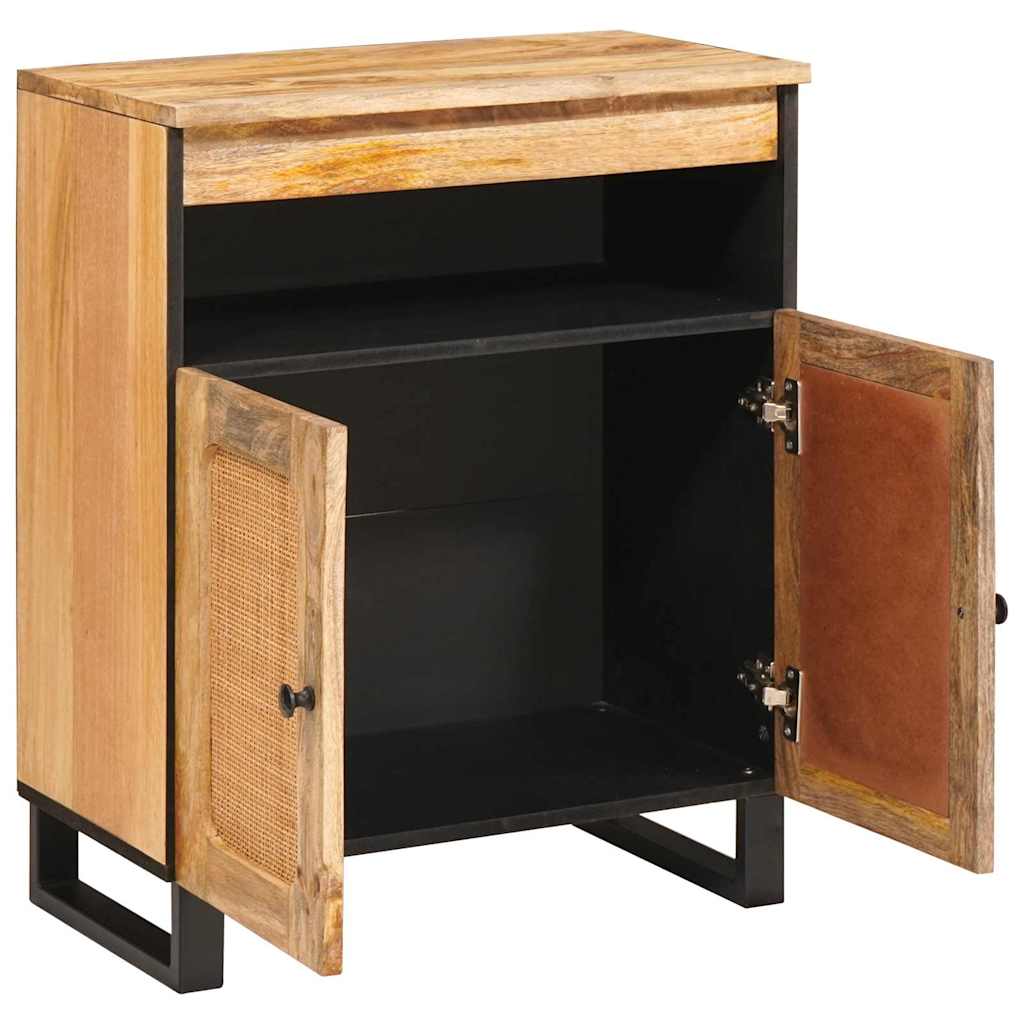 vidaXL Sideboard Brown 60 x 33 x 75 cm Solid Mango Wood 2