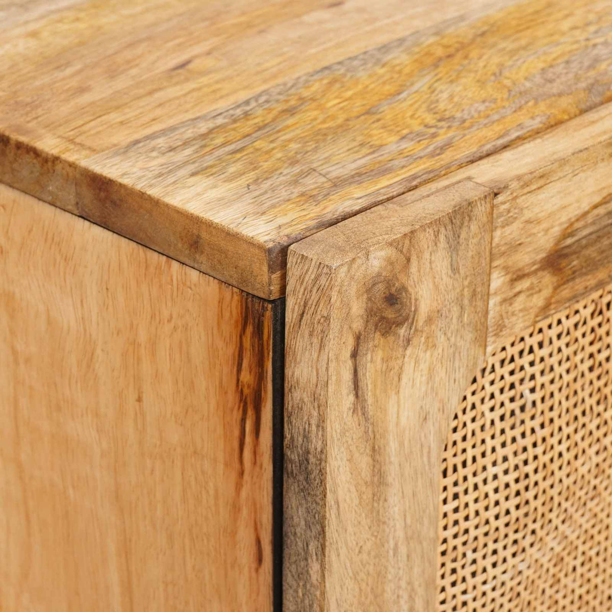 Highboard Brown Solid Mango Wood, image 6