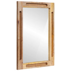 vidaXL Bathroom Mirror Brown 50 x 2.5 x 70 cm Solid Mango Wood 1