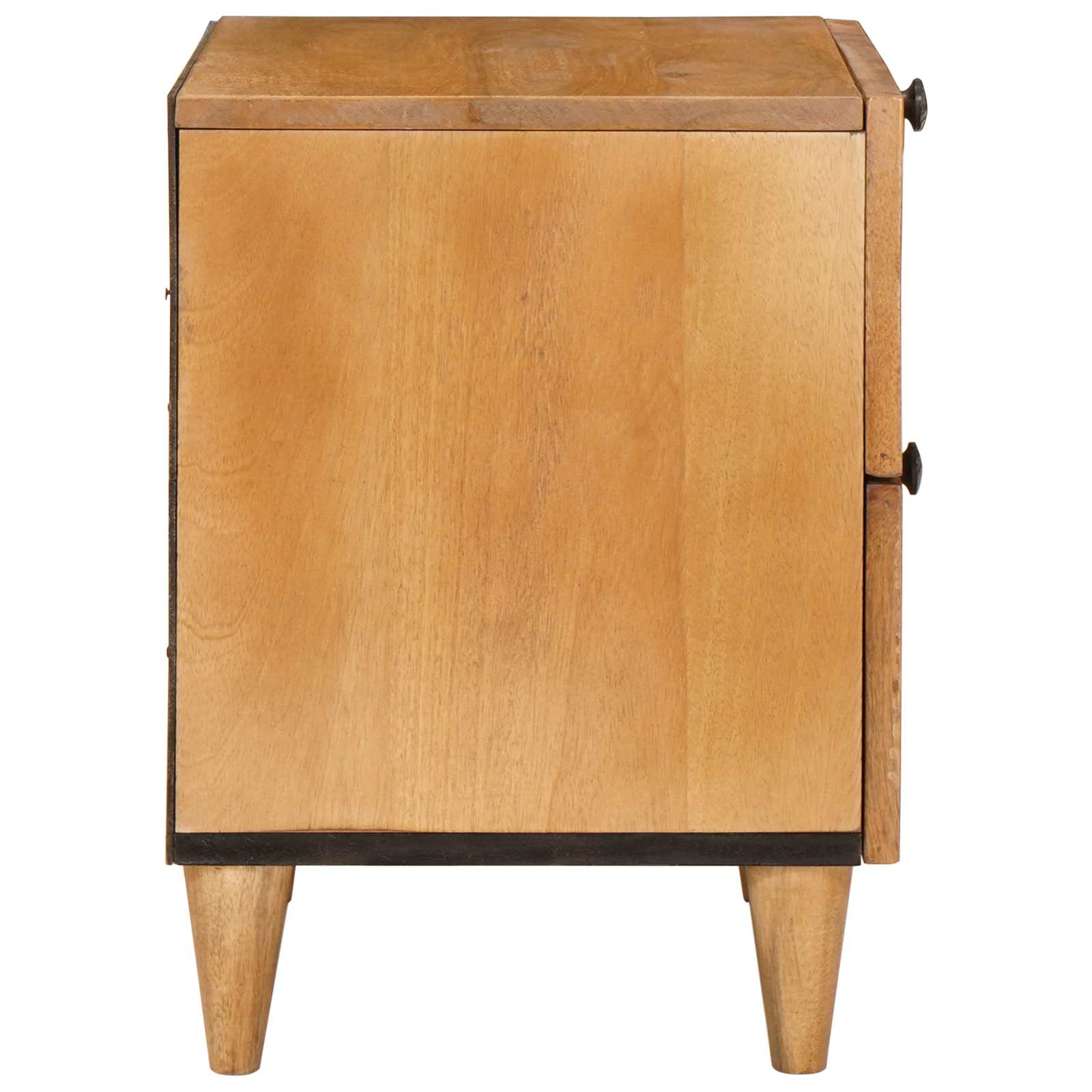 vidaXL Bedside Cabinet Light Brown 40 x 33 x 46 cm Engineered Wood 5
