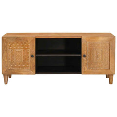 TV Units Light Brown 105 x 33 x 46 cm Solid Mango Wood Light brown (desert finish)