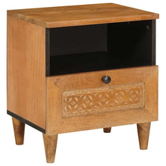 vidaXL Bedside Cabinet Light Brown 40 x 33 x 46 cm Engineered Wood 1