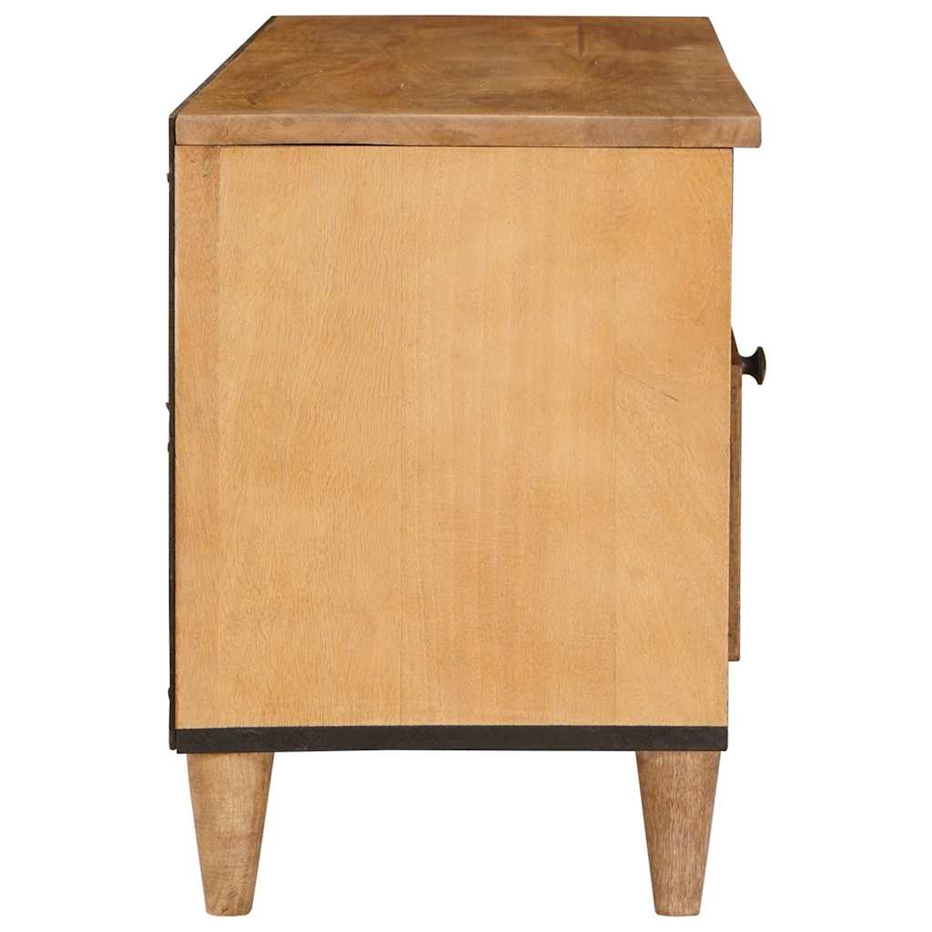 vidaXL TV Cabinet 100 x 33 x 46 cm Solid Mango Wood 4