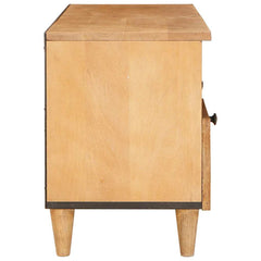 TV Cabinet with Drawer Solid Mango Wood, image 4