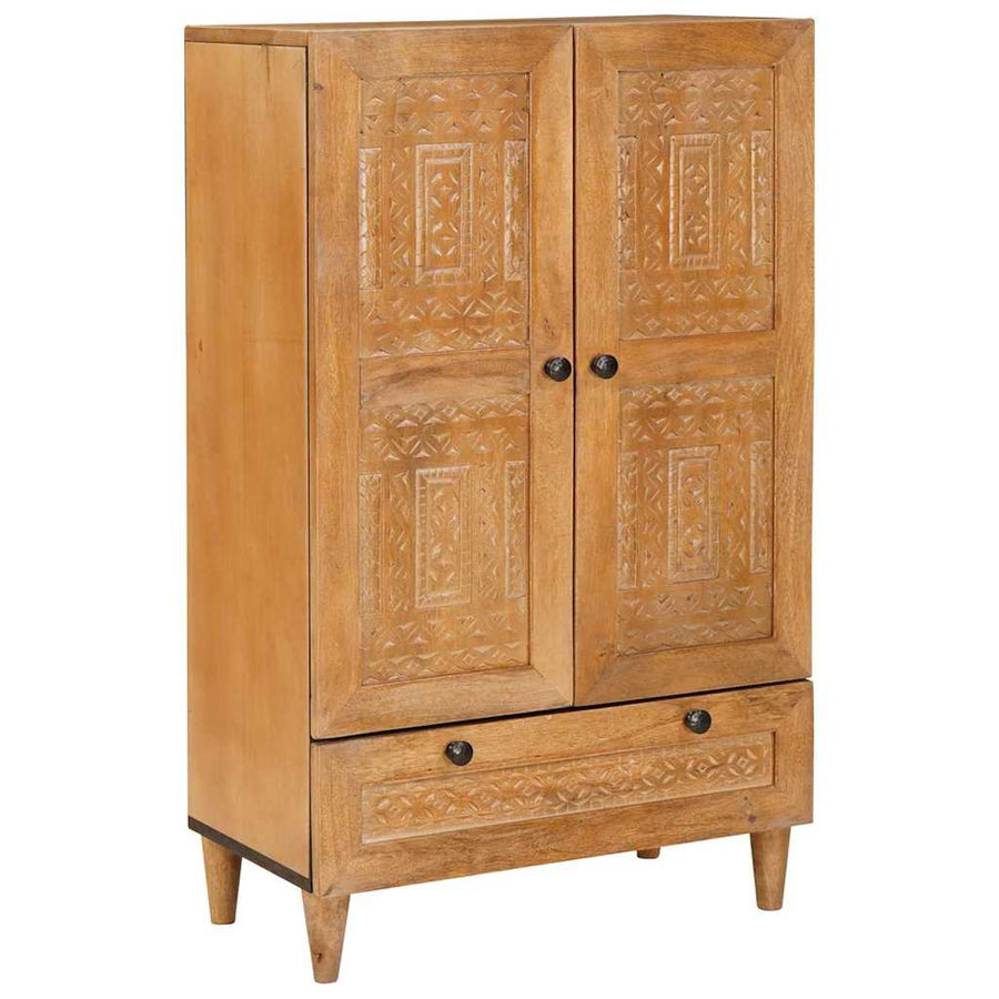 vidaXL Highboard 60 x 33 x 100 cm Solid Mango Wood 1