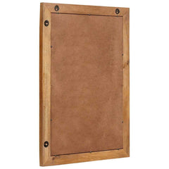 vidaXL Wall Mirror 70 x 50 cm Engineered Wood and Glass Rectangular 3