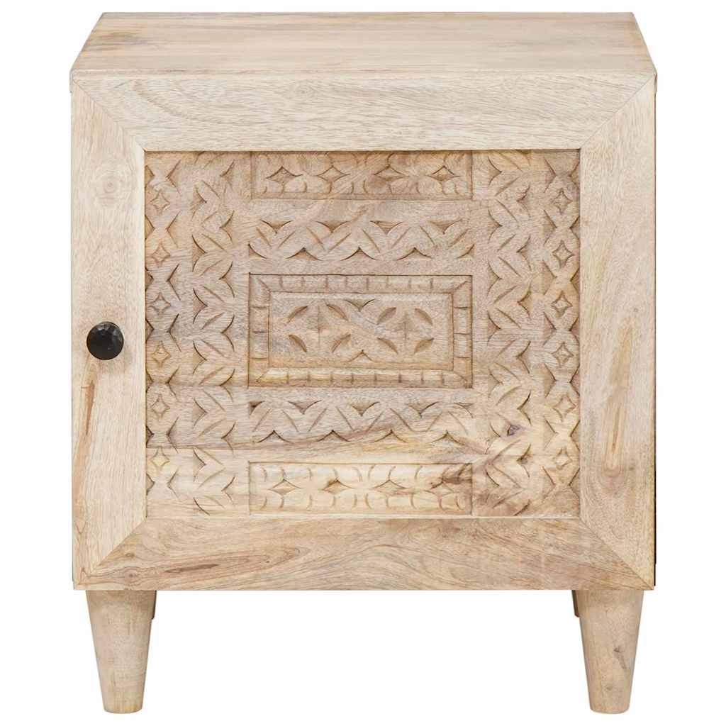 vidaXL Bedside Cabinet White 80 x 50 x 40 cm Engineered Wood 3