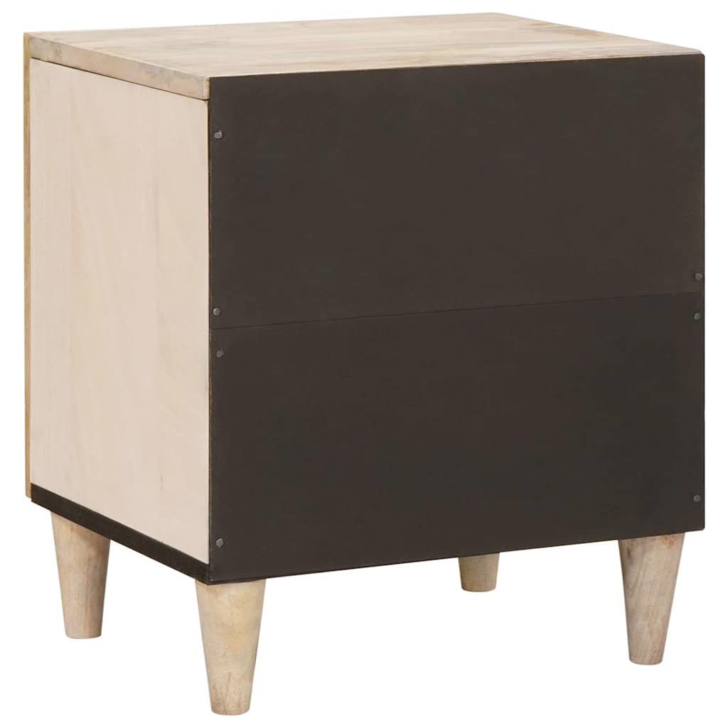 vidaXL Bedside Cabinet 2 pcs White 80 x 50 x 40 cm Engineered Wood 6