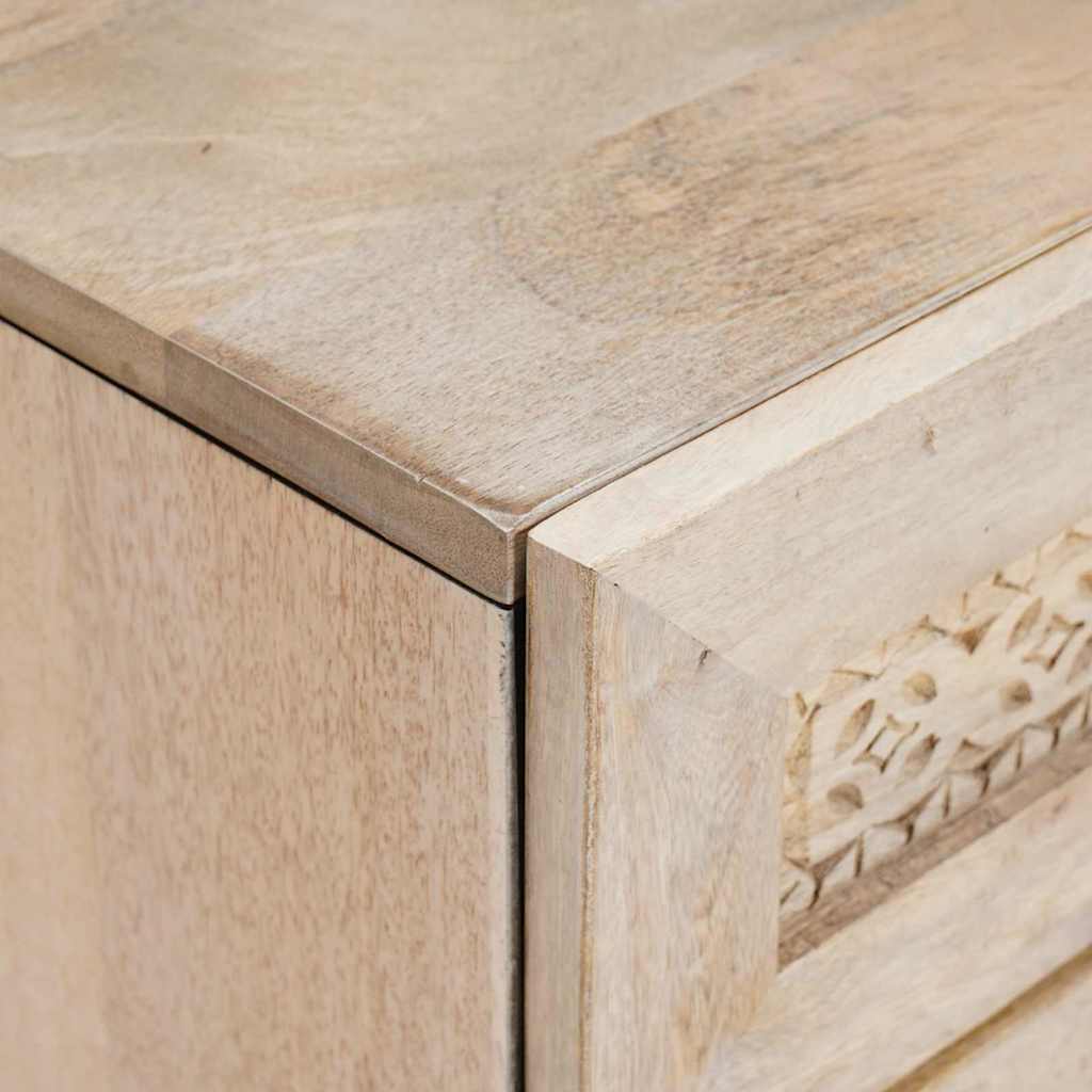 vidaXL Bedside Cabinet White 50 x 33 x 60 cm Engineered Wood 6